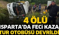 Isparta'da otobüs devrildi! Ölü ve Yaralılar Var
