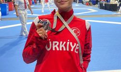 Denizlili sporcu Almanya'dan gümüş madalya ile döndü