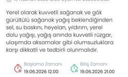 Meteoroloji Denizli için yerel kuvvetli sağanak ve dolu uyarısı yaptı