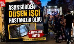 Asansörden Düşen İşçi Hastanelik Oldu