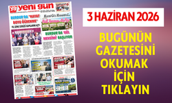3 HAZİRAN 2026 ÇARŞAMBA BURDUR YENİ GÜN GAZETESİ SAYFALARI