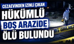 Cezaevinden izinli çıkan hükümlü boş arazide ölü bulundu
