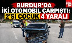 Burdur’da İki Otomobil Çarpıştı: 2’si Çocuk 4 Yaralı