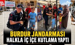 Burdur Jandarması Halkla İç İçe Kutlama Yaptı