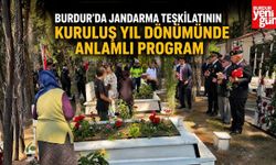 Burdur'da Jandarma Teşkilatının Kuruluş Yıl Dönümünde Anlamlı Program