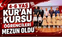 4-6 YAŞ KUR'AN KURSU ÖĞRENCİLERİ MEZUN OLDU