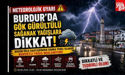 Burdur İçin Kritik Uyarı: Sel ve Doluya Dikkat