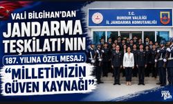 VALİ BİLGİHAN’DAN JANDARMA TEŞKİLATI’NIN 187. YILINA ÖZEL MESAJ: "MİLLETİMİZİN GÜVEN KAYNAĞI"
