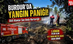 Burdur’da Arazi Yangını: Ekili Alanlar Son Anda Kurtarıldı