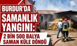 Burdur'da Samanlık Yangını: 2 Bin 500 Balya Saman Küle Döndü