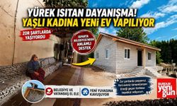 Yürek Isıtan Dayanışma! Yaşlı Kadına Yeni Ev Yapılıyor