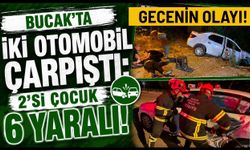 Bucak'ta Trafik Kazası: 2'si Çocuk 6 Yaralı!