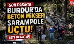 Son Dakika! Burdur'da Beton Mikseri Şarampole Uçtu! İşte Detaylar