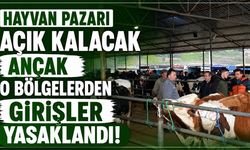 Belediye Uyardı:"Hayvan Pazarımız Açık Ama! Oralardan Getiremezsiniz!"