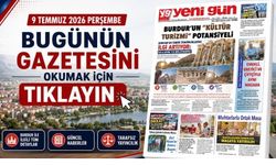 9 TEMMUZ 2026 PERŞEMBE BURDUR YENİ GÜN GAZETESİ SAYFLARI