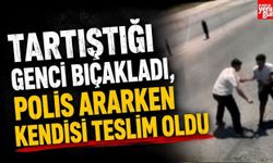 Tartıştığı Genci Bıçakladı, Polis Ararken Kendisi Teslim Oldu