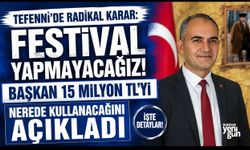 Radikal Karar! Tefenni'de Festival Yapılmayacak!