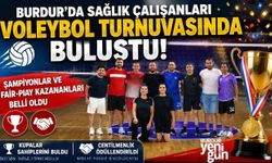 Burdur'da Sağlık Çalışanları Voleybol Turnuvasında Buluştu! Şampiyonlar ve Fair-Play Kazananları Belli Oldu