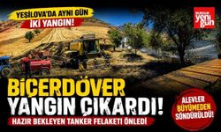 Yeşilova’da Aynı Gün İki Yangın! Biri Biçerdöverden, Diğeri Bahçede Çıktı