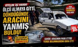 Ölçü Almaya Gitti, Döndüğünde Aracını Yanmış Buldu!