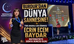 BURDUR’DAN DÜNYA SAHNESİNE! TOBB ANADOLU LİSESİ ÖĞRENCİSİ ECRİN ECEM BAYDAR MATEMATİKTE DÜNYA İKİNCİSİ OLDU