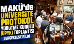 Üniversite Protokol Yürütme Kurulu (ÜPYK) Toplantısı gerçekleştirildi
