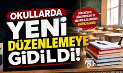 Okullarda yeni düzenlemeye gidildi!