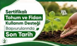 Sertifikalı Tohum ve Fidan Kullanım Desteği Başvurularında Son Tarih