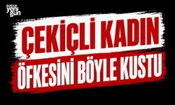 Çekiçli kadın öfkesini böyle kustu