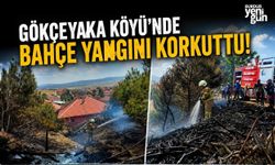 Gökçeyaka Köyü'nde Bahçe Yangını Korkuttu