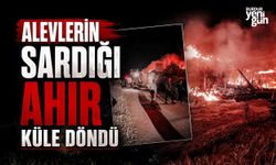 Alevlerin Sardığı Ahır Küle Döndü