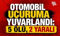 Otomobil uçuruma yuvarlandı: 5 ölü, 2 yaralı