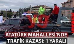 Atatürk Mahallesi'nde trafik kazası: 1 yaralı