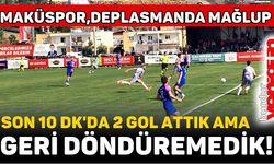 Burdur Maküspor, deplasmanda mağlup