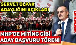 Burdur MHP'de Miting gibi Aday Başvuru Toplantısı