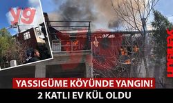 Yassıgüme köyünde yangın