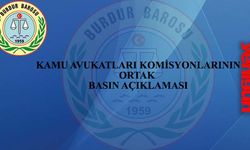 Burdur Barosu Kamu Avukatları Komisyonu: "Sözümüz var"