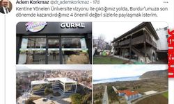Rektör Korkmaz, Burdur'a kazandırılan 4 değeri paylaştı