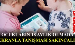 Çocukların 18 aylık olmadan ekranla tanışması sakıncalı bulunuyor