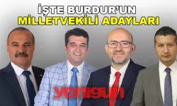 İşte Burdur Milletvekili Adayları