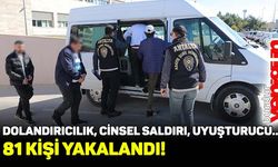 Antalya'da aranan 81 kişi yakalandı