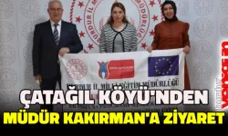 Çatağıl Köyü İlkokulundan Müdür Kakırman’a ziyaret