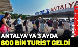 Antalya'ya 3 ayda hava yoluyla gelen turist sayısı 800 bine yaklaştı