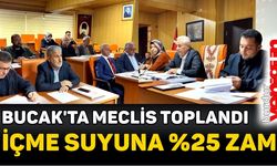 Bucak'ta İçme Suyuna %25 Zam Yapıldı