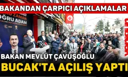 Bakan Çavuşoğlu, Bucak'a SKM Açılışını Yaptı