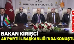 Tarım ve Orman Bakanı Kirişci, Burdur AK Parti İl Başkanlığında konuştu