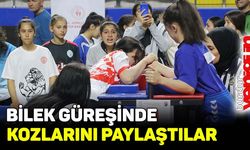Bilek güreşinde kozlarını paylaştılar