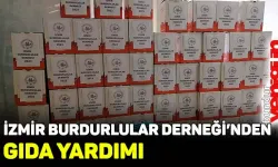 İzmir Burdurlular Derneği'nden gıda yardımı