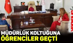 Milli Eğitim Müdürlüğü koltuğuna öğrenciler geçti