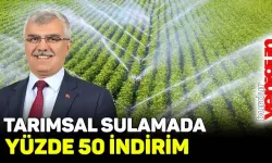 TARIMSAL SULAMADA YÜZDE 50 İNDİRİM